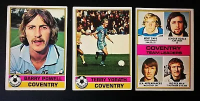 £1.99 • Buy 1977/78 Topps Chewing Gum Cards (Red) - Coventry City Set (x3 Cards)
