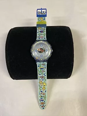 Swatch Scuba Watch FISCHLI SDN123 Good Condition Working 1999 Vintage Rare • $64.90