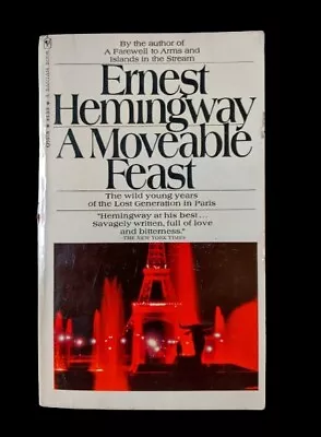 A Moveable Feast By Ernest Hemingway (1970 Mass Market Paperback 9th Printing) • $12