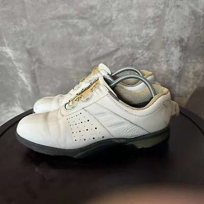 Footjoy ReelFit BOA Technology Men Size 11  White Leather Golf Shoes 53843 • $18.96