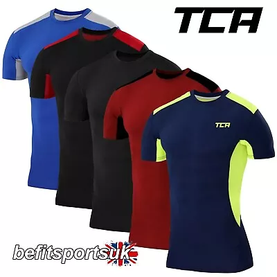 £11.90 • Buy Mens Gym Running Base-layer Compression T-shirt Short Sleeve Tight Under Top
