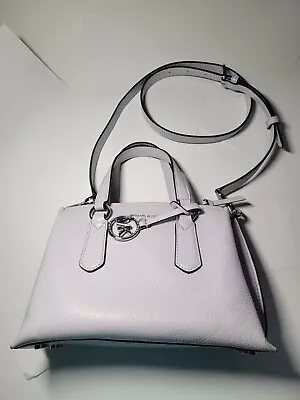  Michael Kors Emma Small Leather  Satchel Lavender  • $41