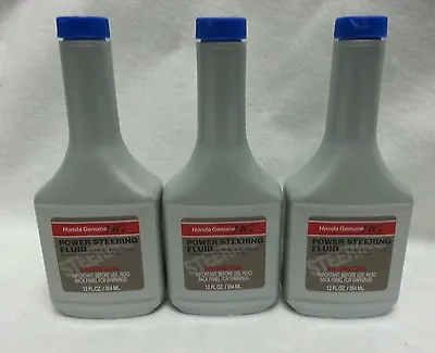 FOR Honda Genuine Power Steering Fluid 08206-9002 12 OZ Sold As 3 Bottle's  • $27.59