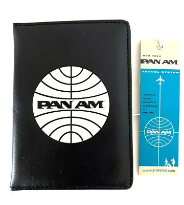 PAN AM Passport Cover/Holder Vintage Style Certified Originals Black NWT • $25