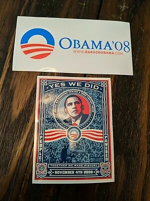 Barack Obama Official 2008 President Campaign Bumper Stickers Lot Of 2 • $10