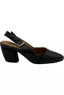 Miz Mooz Leather Slingback Pumps Aurora Black • $49.99