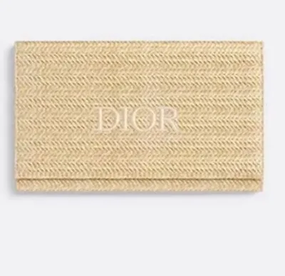 Dior Beauty Dioriviera Raffia Pouch Cosmetic Rattan Clutch New! • $39.99
