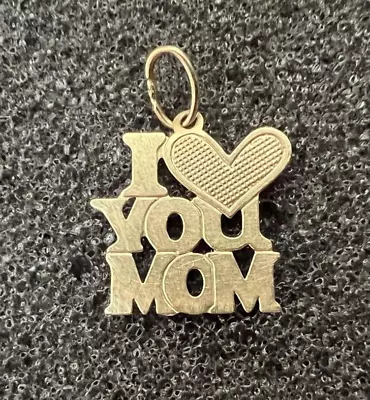 14k Gold  I Love You Mom  Pendant  Pre-Owned • $30