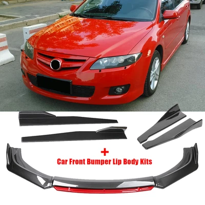 $99.24 • Buy For Mazda3 5 6 Front Bumper Lip Spoiler Splitter Body Kit+Side Skirt+Rear Lip