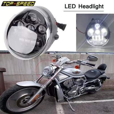 60w LED Headlight Passing Light For Harley V-Rod Muscle CVO V-Rod Street Rod  • $78.54