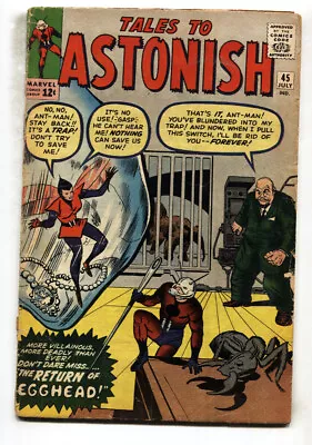 TALES TO ASTONISH #45--ANT-MAN--2nd Appearance Wasp--Marvel--comic Book • £71.36