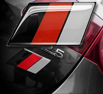 1 - NEW Black Red White Flag EUROBADGE Euro Badge For Audi Vw Gti Jetta (BRLG) • $5.99