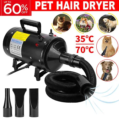 £11.26 • Buy Pet Hair Dryer Dog Puppy Grooming Blow Speed Hairdryer Blower Heater Low Noise
