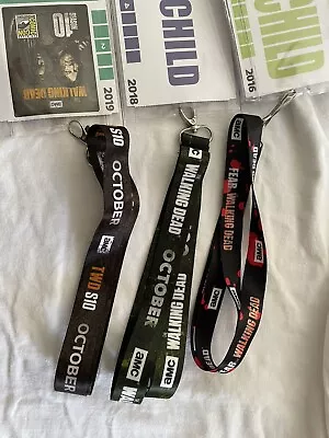 SDCC Comic Con 2016 2018 And 2019 The Walking Dead Lanyards • $25.99