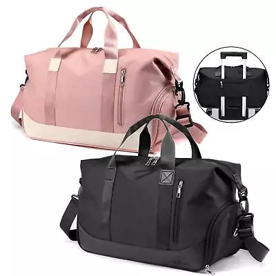 30L Large Gym Duffle Bag Waterproof Weekend Travel Sports Holdall Bags Luggage • £11.99