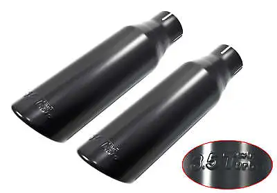 2011-2014 Ford F150 4.5  Black Stainless Exhaust Tip W/ 3.5 Twin Turbo Logo • $89.90