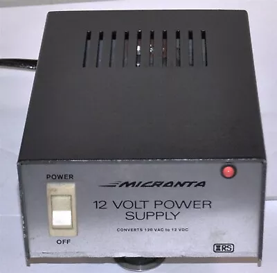 Micronta Rs Model 22-127c 12 V Dc 1.75 A Power Supply Commercial Surplus • $29.95