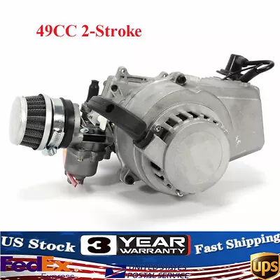 49cc 2 Stroke Engine Motor Pull Start For Pocket Bike Mini Dirt Bike ATV Scooter • $39.90