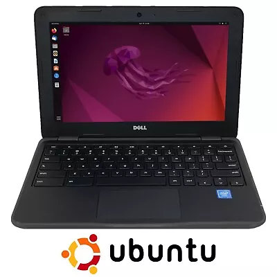 Ubuntu Linux Dell 3180 11.6 Celeron N3060 1.6 GHz 4GB 32 GB EMMC Laptop HD • $59.99