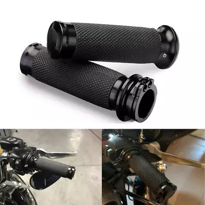 1  Motorcycle Handle Bar Hand Grips For Yamaha V Star 1300 1100 950 650 250 US • $25.58