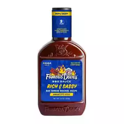 Famous Dave's BBQ Sauce 19-20 Oz. Bottle (2 Pack) You Choose • £10.08