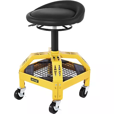 VEVOR Rolling Garage Stool 300LBS Adjustable Mechanic Work Shop Seat W/Casters • $80.99