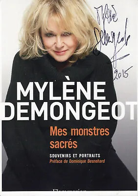 MYLENE DEMONGEOT AUTOGRAPHED 4x6 PHOTO+COA         LIGHT DAMAGE+DISCOUNTED • $9.99