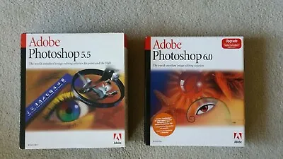 $75.60 • Buy Photoshop, Adobe, 5.5 Full Version, Plus Upgrades 6.0, CS2 Premium & CS5