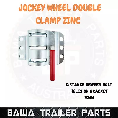 Jockey Wheel Double Clamp For A Standard Jockey Wheel! Bolt On/ Weld On! • $23