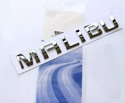 1x GENUINE Chrome MALIBU Alloy Letter Emblem Badge 07-15 Chevrolet FU 84334804 • $18.71