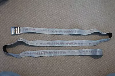 OFF WHITE Silver Belt • $155