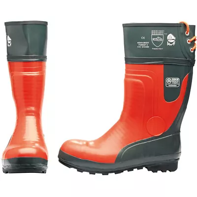 DRAPER (ALL SIZES) Chainsaw Boots Orange EN ISO 17249 Class 2 • £83.36