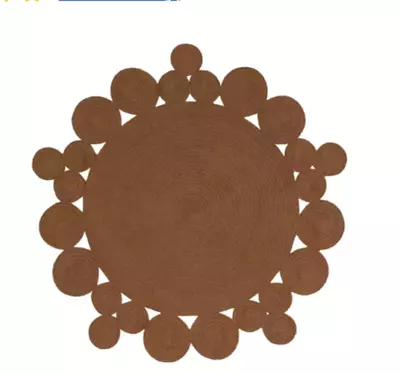 £20 • Buy 50% Off Habitat Round Circular Natural Rug - 100cm X 100cm