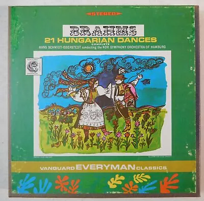 ISSERSTEDT Brahms 21 Hungarian Dances VANGUARD 4 TRACK REEL TO REEL TAPE 3 3/4 • $9.95