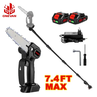 Cordless Pole Saw 2-in-1 Mini Chainsaw 6  For Tree Trimming W/Battery & Charger • $76.49