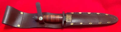 $495 • Buy Ron Smith Custom Case V-42 Style Military Fighting Double Edge Dagger Knife, #8