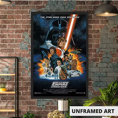 Star Wars Movie Poster The Empire Strikes Back Episode 5 - 11x17  Wall Art • $14.90