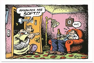 Americans Are Soft!! - Mr. Natural - R. Crumb Postcard • $5.99