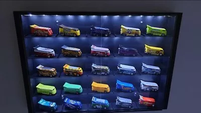 LED Display Case For Matchbox Cars 1:64 Scale 24 Diecast Toy Cars Wall Cabinet • $125.99