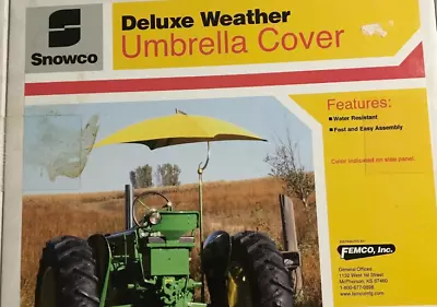 $34.95 • Buy Femco SnowCo Yellow Canvas Replacement Cover Tu-56 Deluxe Weather Umbrella