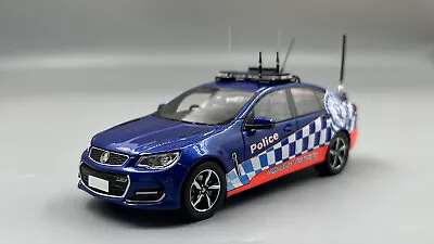 1:43 NSW Police Highway Patrol 2018 VF Series II Commodore Sedan Slipstream Blue • $144