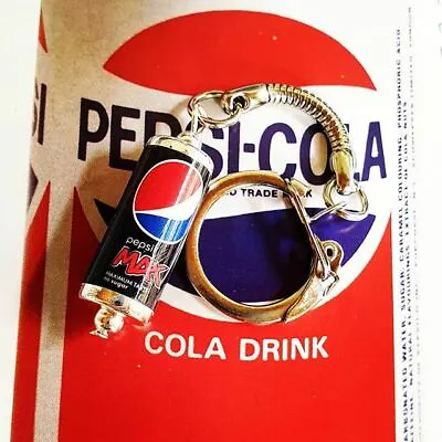 Unique PEPSI MAX CAN KEYRING Fab COKE DRINK Keychain HANDMADE Miniature COLA • £3.99