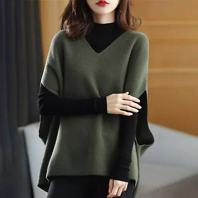 Vest Sweater Thick Cold Resistant Korean Style Loose Sweater Vest Top Warm • $26.88