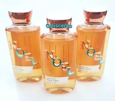 Bath And Body Works VANILLA  BEAN NOEL Shower Gel X3 NEW 10 OZ • $34.95