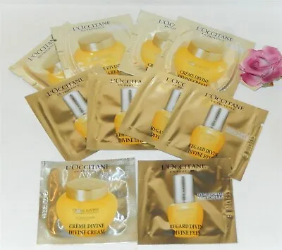 L'Occitane Immortelle 5 Divine Cream And 5 Divine Eyes Sample Travel Packets New • $24.99