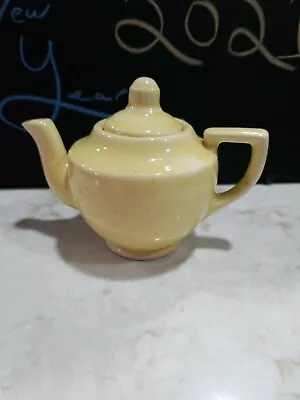 Vintage Small 4  Tall Farmhouse Teapot Yellow Home Décor Decoration Planter • $5.95