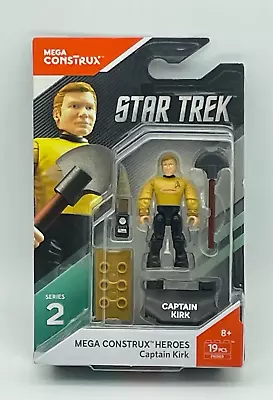Star Trek Mega Construx Captain Kirk Figure Series 2 • $6.95