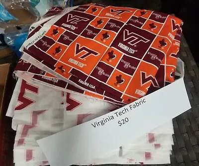 Virginia Tech Cotton Fabric • $20