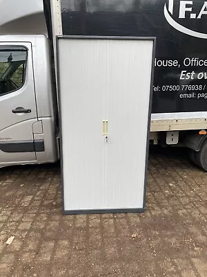 Triumph Tambour Steel Filing Storage Workshop Garage Cabinet Cupboard • £120