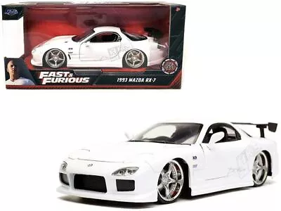 1:24 Mazda RX7 FD3S Widebody -- White HKS -- Fast & Furious -- JADA • $34.99